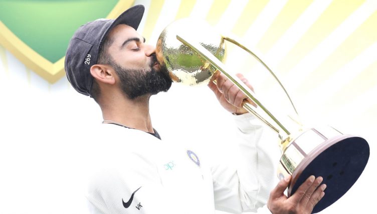 Virat Kohli trophy India Australia