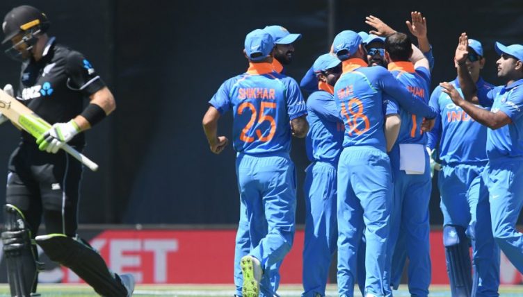 India celebrate New Zealand