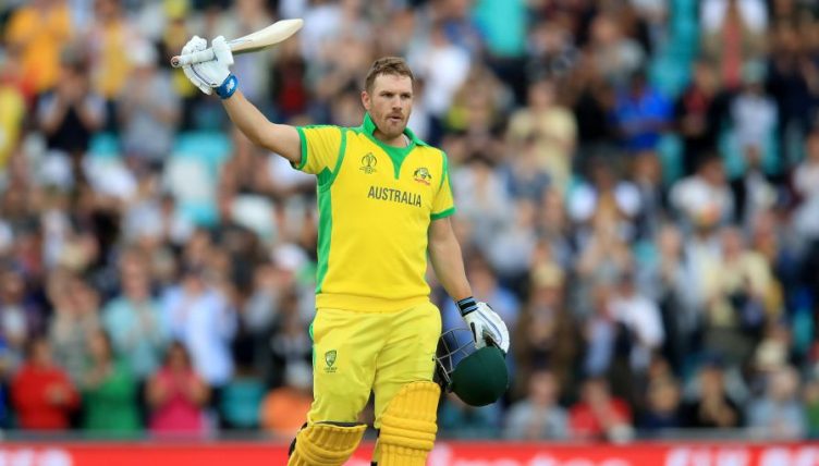 Aaron Finch 100 Australia Sri Lanka World Cup PA