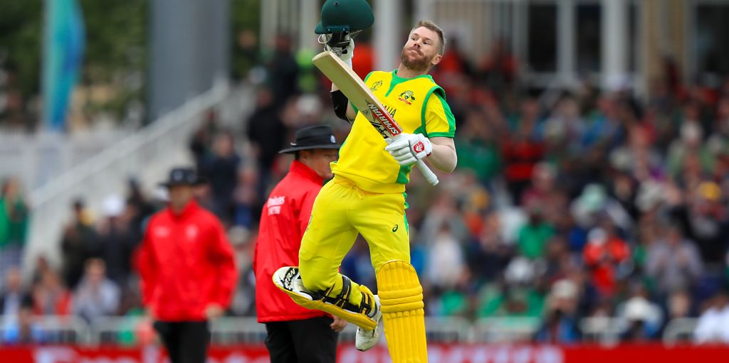 David Warner century Australia Bangladesh World Cup PA