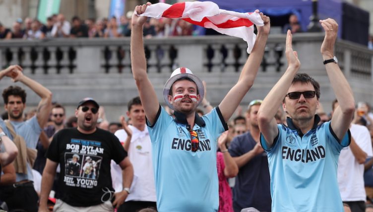 England cricket fans PA