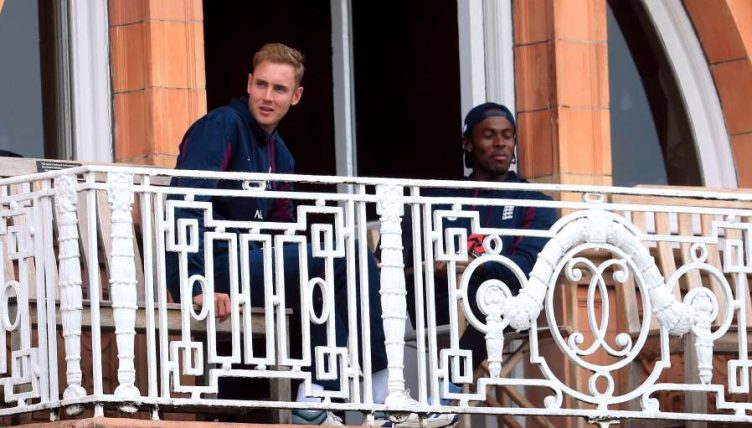 Stuart Broad Jofra Archer Lord's Ashes rain England Australia PA