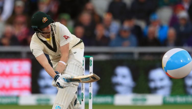 Steve Smith beach ball Ashes Old Trafford PA
