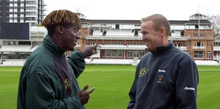 Henry Olonga Andy Flower 2000 PA