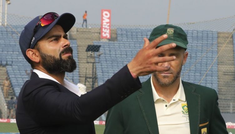 Virat Kohli Faf du Plessis second Test India v South Africa PA