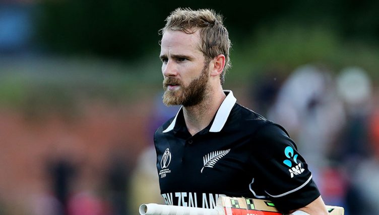 Kane Williamson walking off