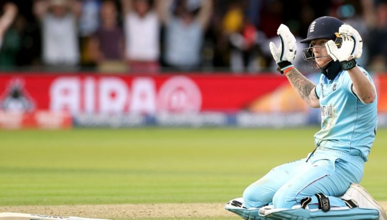 Ben Stokes hands up deflection World Cup final England PA