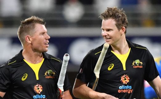 David Warner Steve Smith Australia Sri Lanka T20 PA