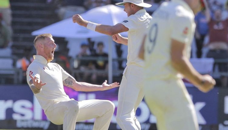 Ben Stokes celebrate England South Africa PA