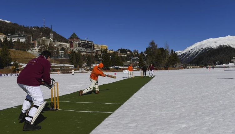 St Moritz cricket on ice