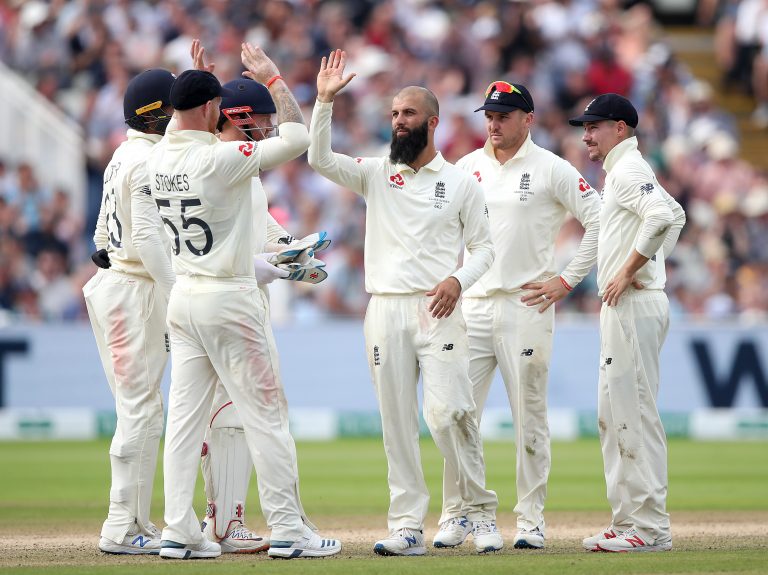 Moeen Ali, centre, has been backed to make a Test return (Nick Potts/PA)