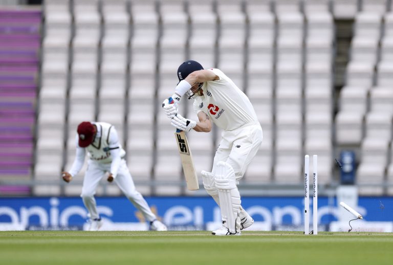 Joe Denly, centre, was dropped by England ahead of the second Test (Adrian Dennis/NMC Pool/PA)