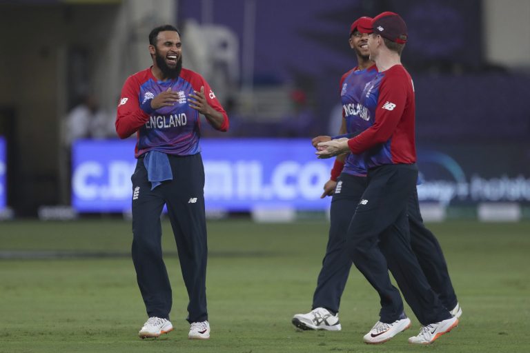 Adil Rashid, left, revealed he can focus fully on helping England without worrying about a longstanding shoulder injury (Aijaz Rahi/AP/PA)