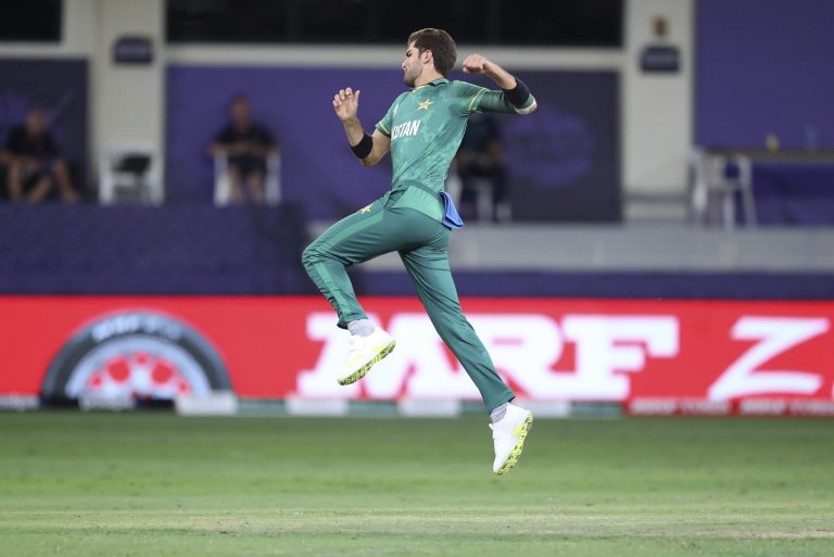 Shaheen Shah Afridi, pictured, dismissed Aaron Finch for a golden duck earlier this week (Kamran Jebreili/PA)