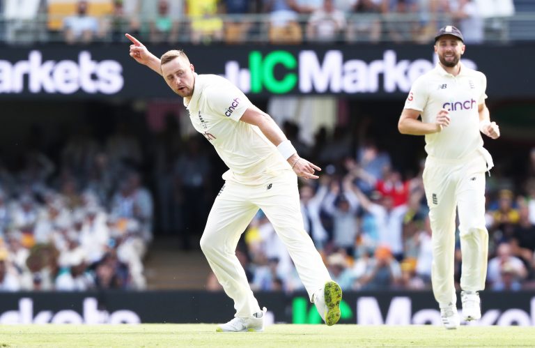 England's Ollie Robinson did impress with the ball