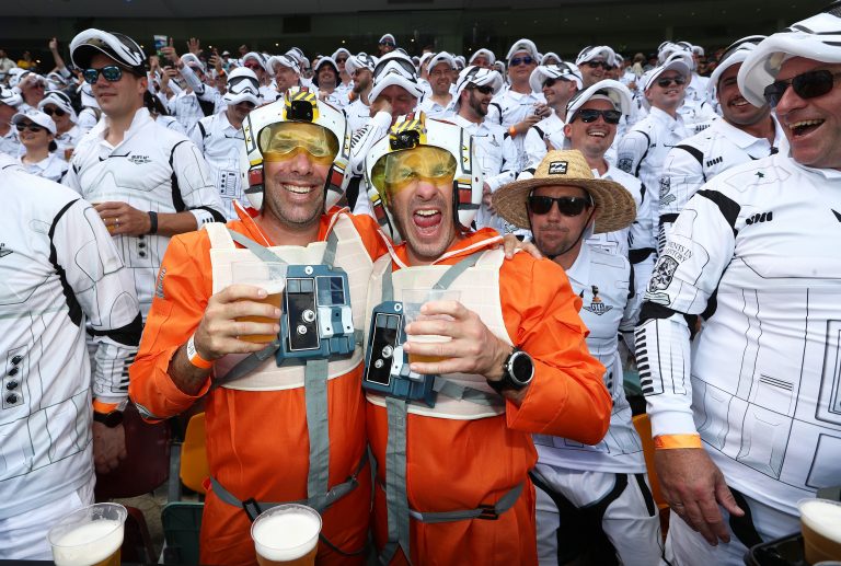 Australia fans loved what they were seeing