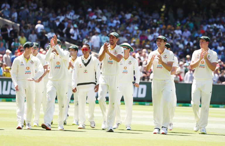 Australia enjoyed their Ashes victory at the MCG.