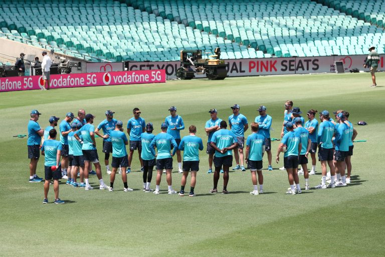 England during a team talk