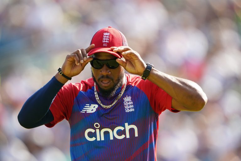 Chris Jordan was excellent at the back end of the West Indies innings (Zac Goodwin/PA)