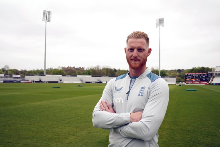 England captain Ben Stokes did his media duties in Durham on Tuesday 