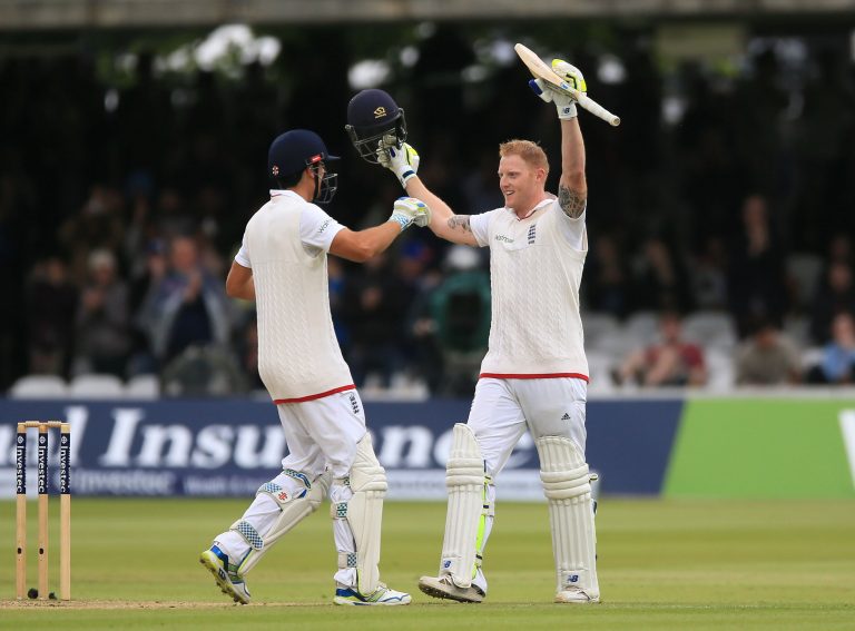 Stokes hit an 85-ball century at Lord's in May 2015