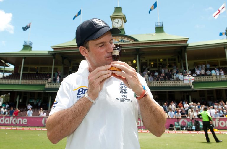 Andrew Strauss is one of only three England captains to win the Ashes at home and Down Under