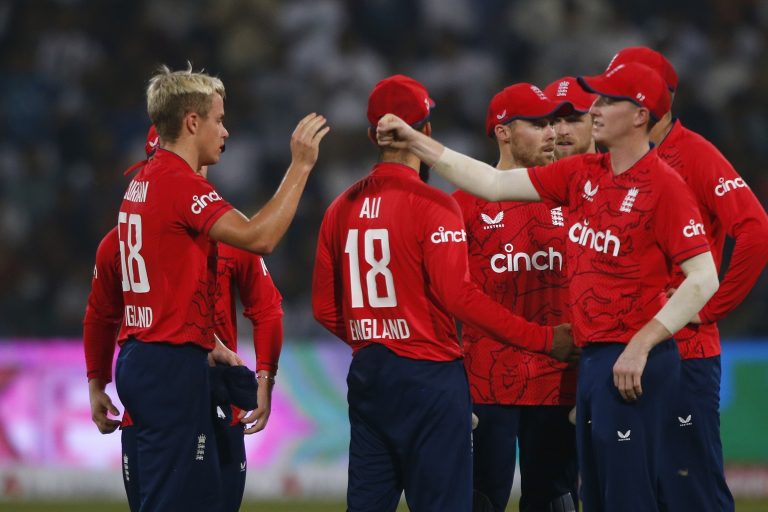 Sam Curran, left, also shone for England (K.M. Chaudary/AP)