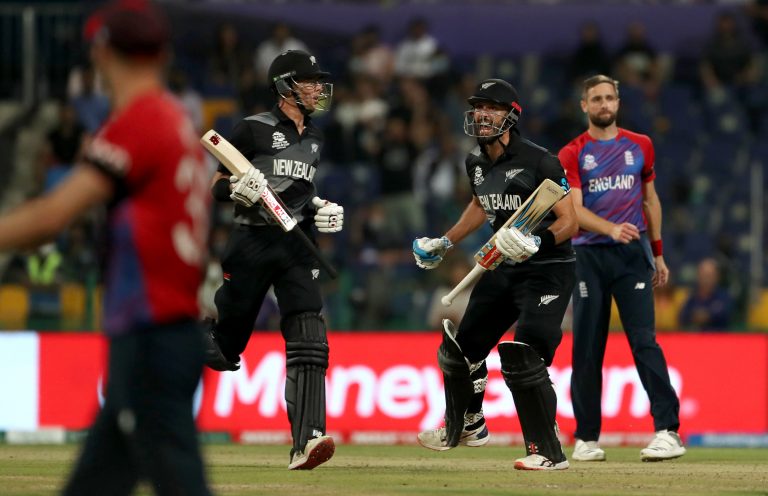 New Zealand knocked England out of last year's T20 World Cup (PA)