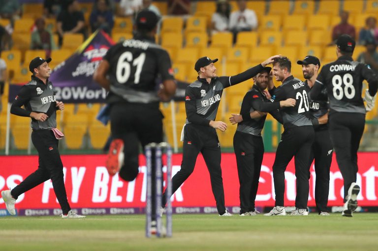 New Zealand defeated England at the semi-final stage of last year's T20 World Cup (PA)