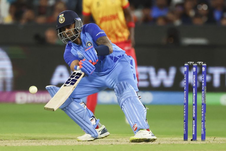 Suryakumar Yadav has earned rave reviews at the T20 World Cup (Asanka Brendon Ratnayake/AP)