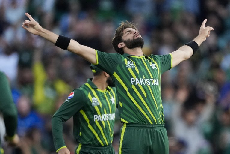 Shaheen Shah Afridi has been terrific at the T20 World Cup (Rick Rycroft/AP)