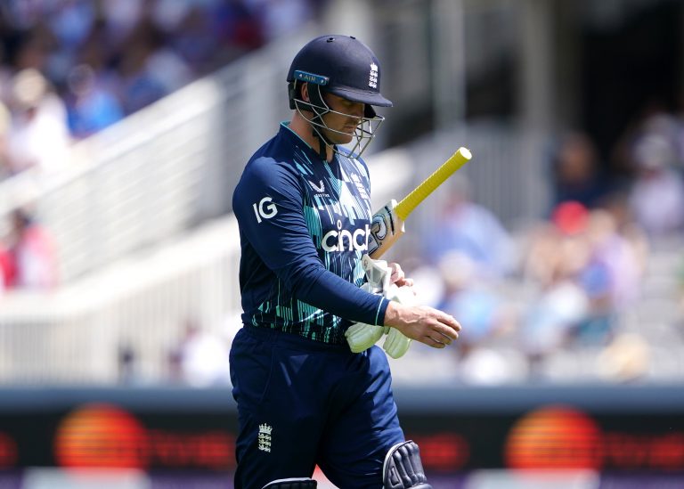 Jason Roy's lean run continued (Zac Goodwin/PA)