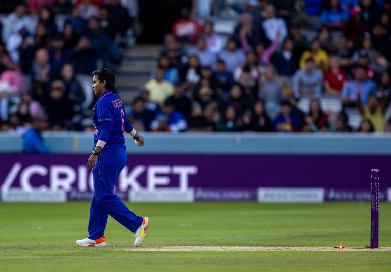 Deepti Sharma runs out Charlie Dean