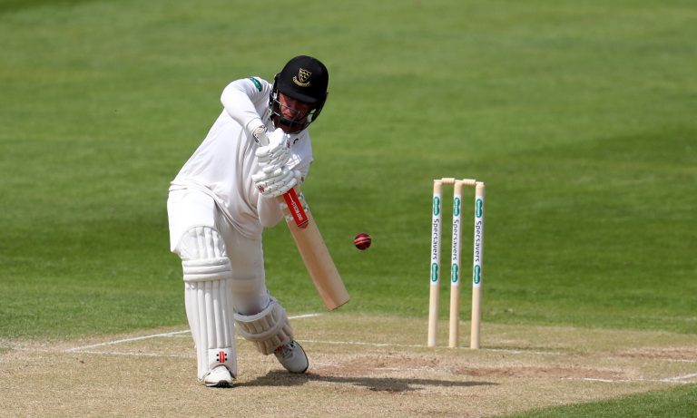 Tom Haines hit hundreds in both innings in his previous Championship appearance.
