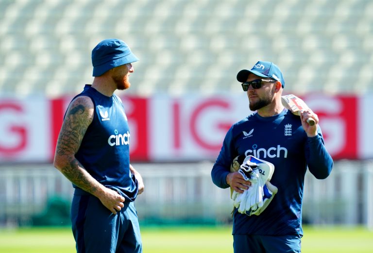 England have won 11 of 13 Tests under Ben Stokes, left, and Brendon McCullum (David Davies/PA)