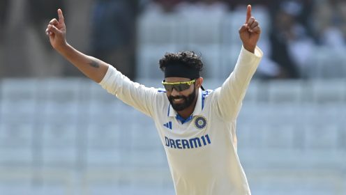 Ravindra Jadeja India cricketer celebrates