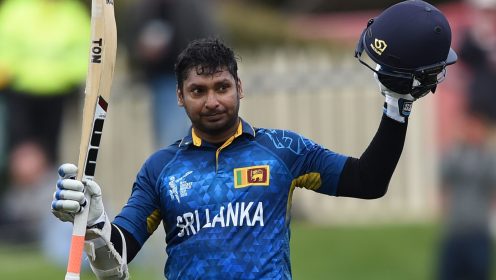 Kumar Sangakkara bats for Sri Lanka in ODI cricket
