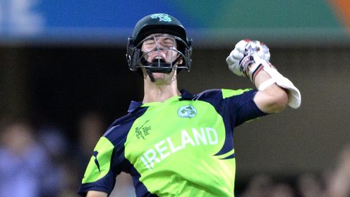 George Dockrell celebrates for Ireland