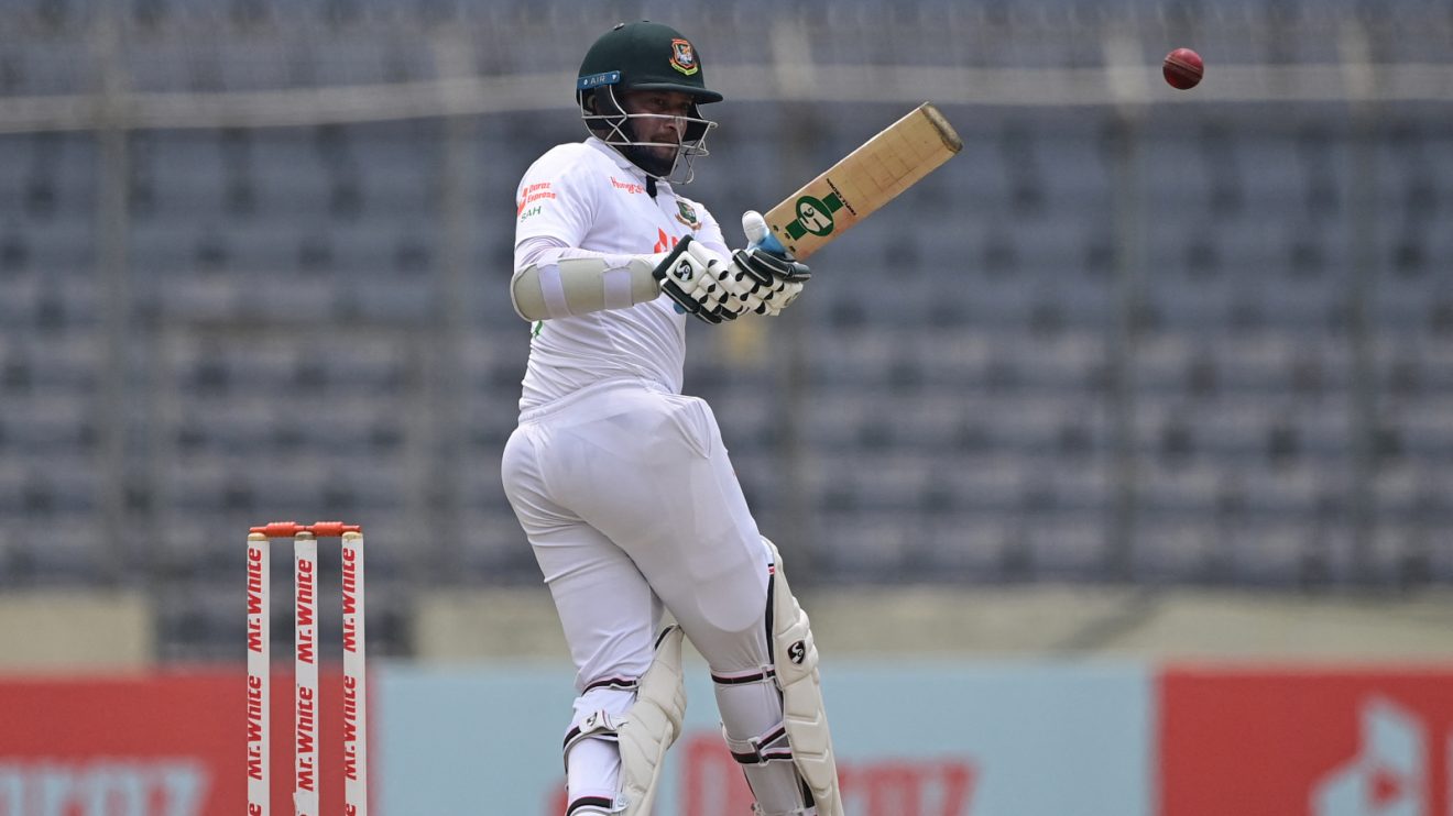 Shakib Al Hasan batting for Bangladesh