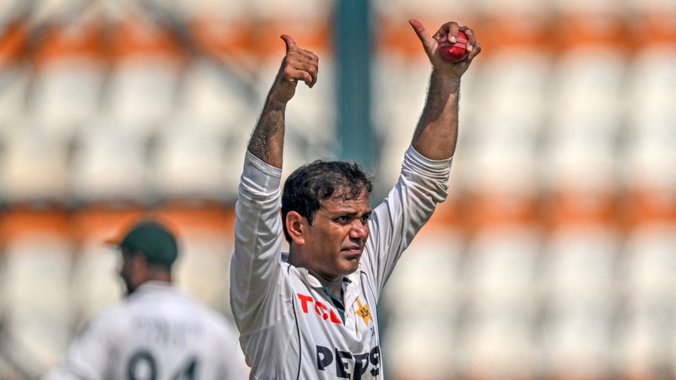 Noman Ali plays cricket for Pakistan