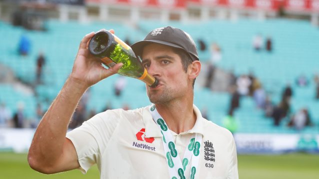 Alastair Cook celebrates