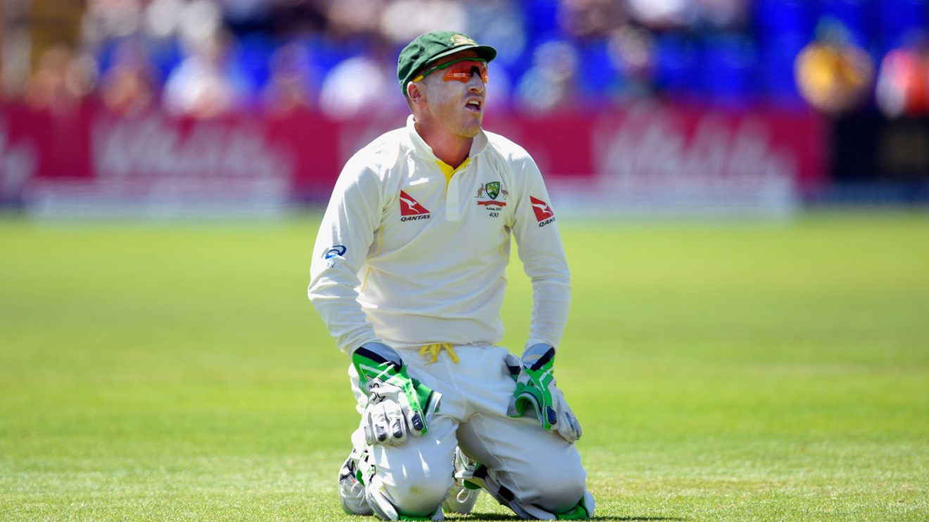 Brad Haddin keeps wicket for Australia in Test cricket