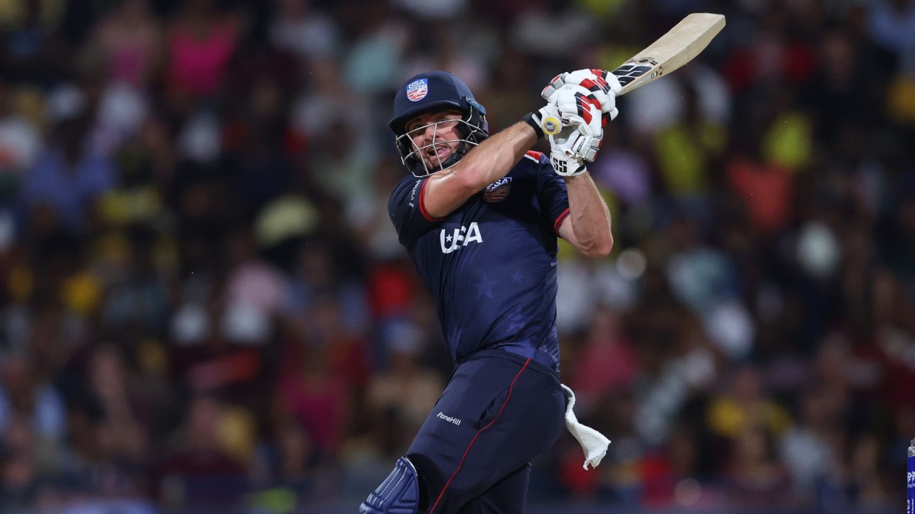 Andries Gous bats in cricket for USA