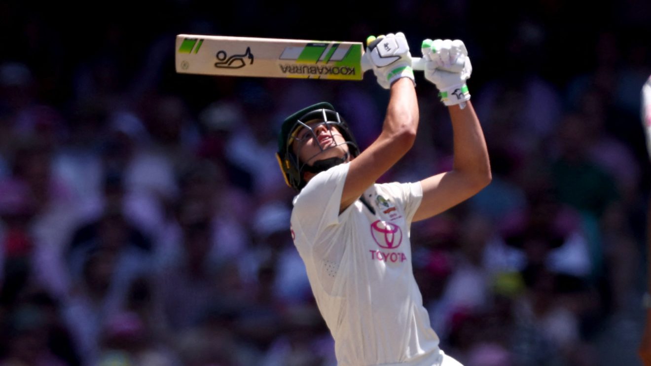Sam Konstas bats for Australia