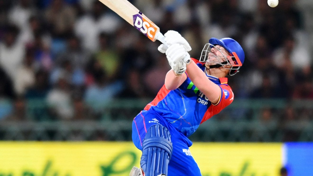 David Warner bats in the IPL