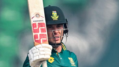 Matthew Breetzke celebrates