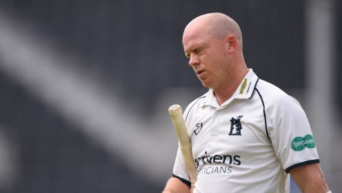 TIm Ambrose plays cricket