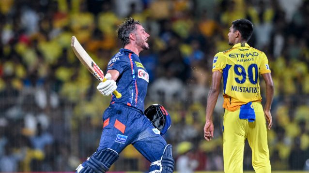 Marcus Stoinis celebrates