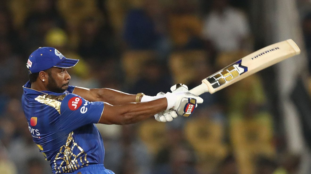 Kieron Pollard bats in IPL