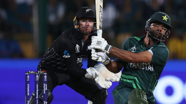 Fakhar Zaman bats against NZ